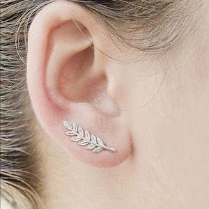 🆕 3/$30 Silver Leaf Shaped Earrings